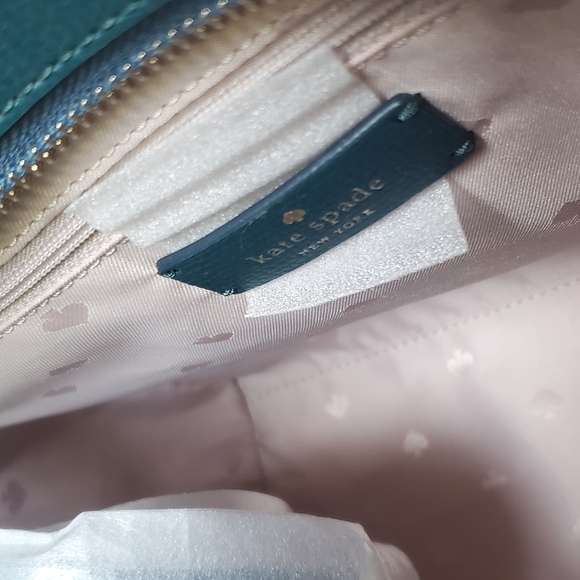 Kate Spade Brand New Purse Bag Teal Green Pink - Picture 9 of 14